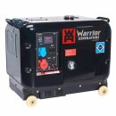 WARRIOR 6,25 kVa Silent Diesel Generator Notstromaggregat Stromerzeuger 400V 230V EU5