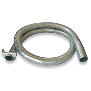 Flexible exhaust hose for generator Ø40mm incl. mounting kit 1 meter