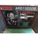 AiPOWER Diesel Stromaggregat Full Power 13KVA APD13000Q 400V/230V Set inkl. Zubehör